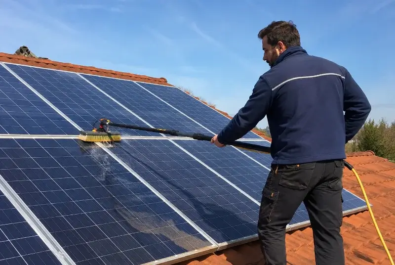 Nettoyage et entretien de panneaux solaires à Ambialet